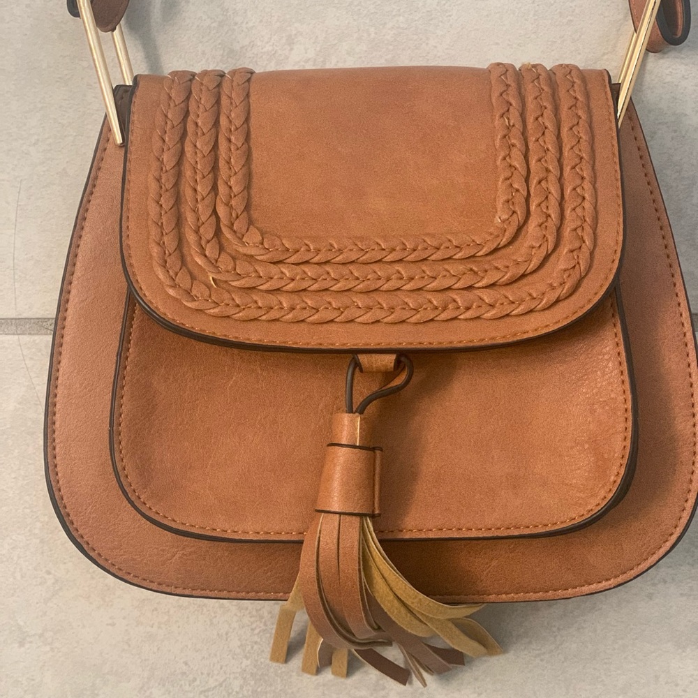 Brown Leather Crossbody